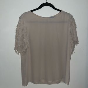 Naked Zebra Blouse, cream color, size L